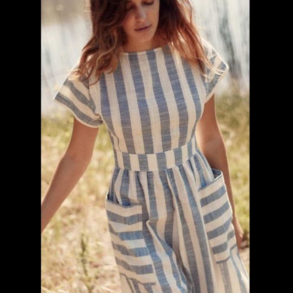 NWT Christy Dawn The Jane Dress In Pink Harvest Stripe Size XL - Picture 6 of 16